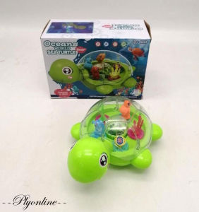 Toy - Ocean World Gear Sea Turtle 🌟Unique spin lighting ball 🌟Music 🌟B/O & Omni-directional Ages 3+ (ASK55212)