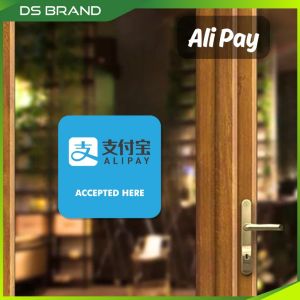 Malaysia E-Wallet Accepted Static Cling Sticker DS Brand M2