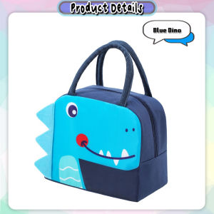 Insulated Thermal Cartoon Bento Lunch Box Bag Cute Animal Carry Tote Pouch 便当保温袋 Beg Bekas Makanan - KW54