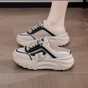 LucyShoes มาใหม่ล่าสุด รองเท้าผ้าใบผู้หญิงแฟชั่น เปิดส้น รองเท้าผ้าใบลำลอง ระบายอากาศได้ดี ใส่นิ่มดีคะ ใส่สบาย