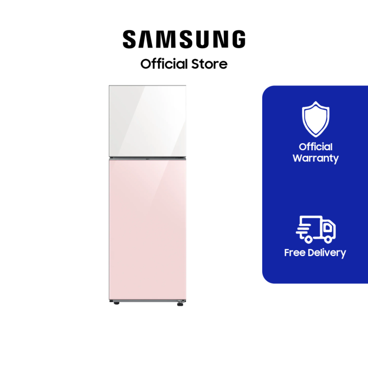 Samsung Bespoke Top Mount Freezer Refrigerator with AI Energy in Clean