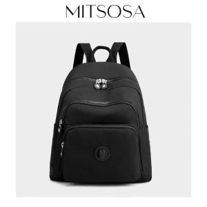 MITSOSA 2026 New Nylon Lightweight Oxford Cloth Backpack Casual Waterproof Versatile Small Backpack