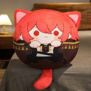 Genshin Impact Tartaglia Pendant Haitham/Kazuha/HuTao/ZhongLi plush toys with ears tail pillow cute soft Dolls