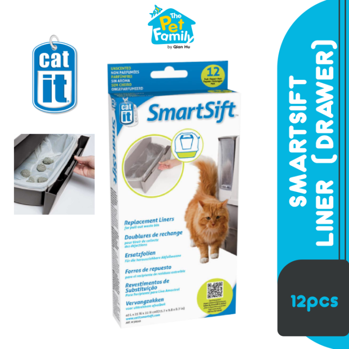 CATIT Smartsift Plastic Liner Replacement for Drawer & Base Easy Clean