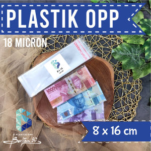 8x16 cm Plastik Opp 18 micron ( Tipis ) isi 100 lembar