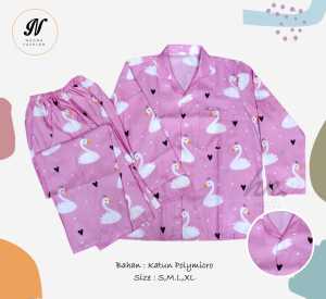 PIYAMA/BAJU TIDUR LENGAN PANJANG MURAH BERKUALITAS BISA COD