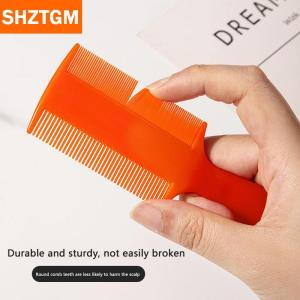 [COD] SHZTGM หวีกำจัดเหาแบบสองด้านหวีสำหรับนวดหนังศีรษะฟันอย่างดีหวีสำหรับเด็กสัตว์เลี้ยง