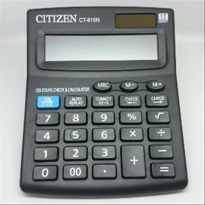 Kalkulator Citizen CT-815 12 Digit / 2 Power / Check And Correct / Replay / CT - 815