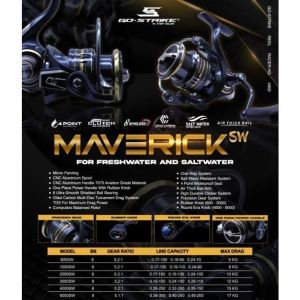 Reel GoStrike MAVERICK 800 1000 2000 3000 4000 SW