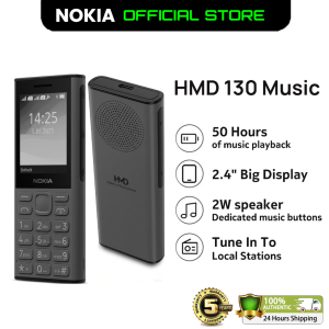New HMD Nokia 130 Music Feature Phone 4G Nokia maker 2.4 in Display 2W Big Speakers 2500Mah Long-Lasting Battery And Playback Control Buttons