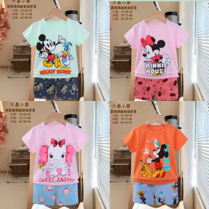 PAKET HEMAT ISI 3 PIYAMA BAJU IMPORT ANAK PIYAMA KARAKTER BAJU TIDUR BAYI ANAK SETELAN PENDEK ONESET