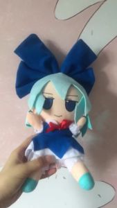 2023ญี่ปุ่นอะนิเมะ T Hou โครงการ Cirno Fumo คอสเพลย์น่ารักสาวตุ๊กตาตุ๊กตายัดไส้หมอนนั่งของเล่นเด็กสาวเด็กวันเกิดของขวัญคริสต์มาส