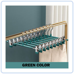 【DAILY ESSENTIAL】 Adjustable Clip Pants and Skirt Hangers | 5 Colours | 10 or 20 Pieces