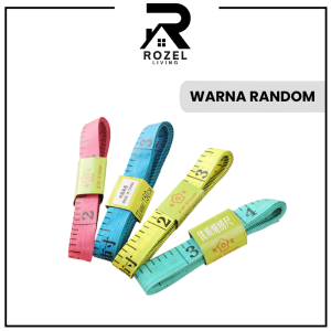 ROZEL Meteran Kain Pakaian Kecil 150cm / Alat Ukur Baju Lingkar Badan / Meteran Badan Serbaguna
