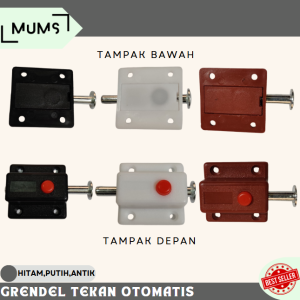 RMP - Grendel Tekan Grendel Otomatis Slot Pintu Otomatis Pencet Tekan Push Lock Pintu Gembok Pengunci