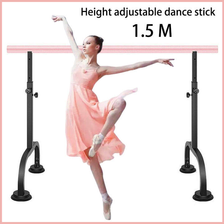 Ballet Barre Black Iron Ballet Barre, Portable Training Stick with  Adjustable Height, Easy to Install and Disassemble