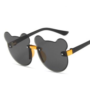 Fashionable childrens sunglasses UV400 UV protection cute cartoon bear ear sunglasses for boys and girls
