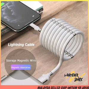 Magic Rope Magnetic absorption Data Cable for Android IOS Type C Micro USB Magnetic USB Charger Self Winding Fast Charging Cable