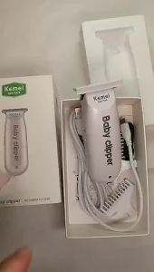 Kemei USB Electric Baby Hair Clipper Mini Portable Kids Haircut Rechargeable Silent Razor KM-1319