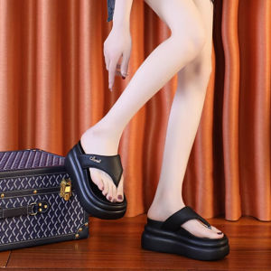 Dép Xỏ Ngón Nữ Đế Xuồng Bánh Mì Cao 9CM X590-0581