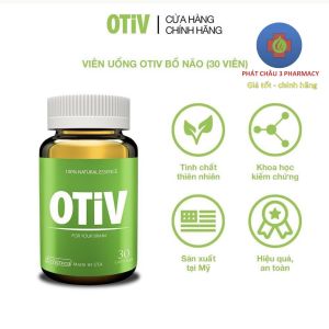 Viên uống OTIV bổ não 60 viên & 30 viên giúp cải thiện mất ngủ hiệu quả và an toàn