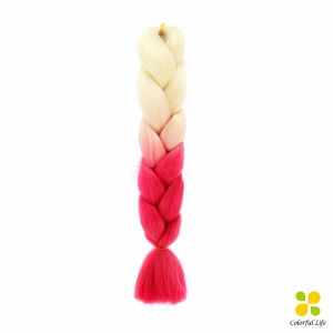 CLM ผมเปีย ไหมถักผม สีทูโทน แอฟริกันเดรดล็อกส์   wig braids