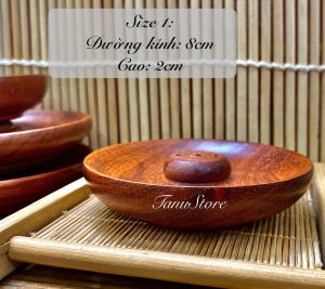 ĐĨA 3 LỖ GỖ HƯƠNG CẮM NHANG TRẦM KHÔNG TĂM CÓ TĂM- TIỆN LỢI BỀN ĐẸP TINH TẾ- TANUSTORE