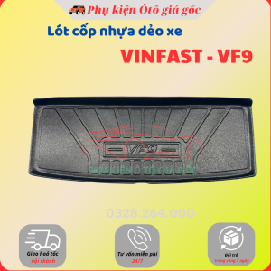 LÓT CỐP nhựa dẻo xe Vinfast VF9 2025 nhựa dẻo cao cấp không mùi dễ dàng lau rửa