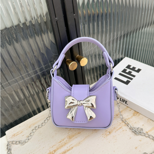 [Brandedbaby] Tas Fashion Anak Perempuan Tas Selempang Anak Sling Bag Fashion Premium Korea Casual Pink Hitam Silver Fuschia Ungu