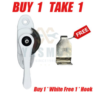 10/30/50PCS 789 Series Half Moon Aluminum Sliding Window Center Lock Glass Crescent Latch Handle With Hook Cover