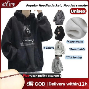 ZITY Mens Oversized Hoodie  Korean Trend Hip-Hop Style Pullover Sizes M-5XL Available