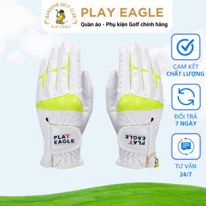 Găng tay thể thao nữ Banasan Golf Club chơi golf màu trắng chất vải Nano thoáng khí chống trơn trượt