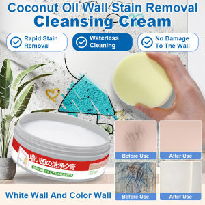 Wall Stain Remover Cream/Wall Stain Remover/Cleaning Agent/Stain Remover Cream That Doesnt Damage Walls/Fast Dissolving Ability/Kitchen Bathroom Walls/Effective Cleaning