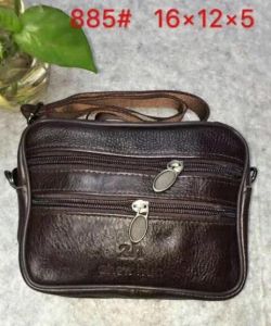 Tas selempang pria kulit vertical horizontal small medium impor 6 7 inch