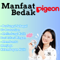 Bedak Pigeon Glowing Tahan Lama - Bedak Pigeon Teens Bedak Remaja Padat Untuk Dewasa. 
