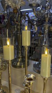 Button battery Led acrylic simulation candle Family hotel restaurant party Candlelight dinner Wedding holiday Christmas decoration