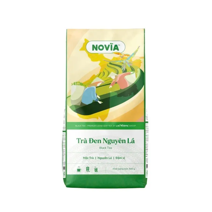 Trà Đen Nguyên Lá Novia gói 500g