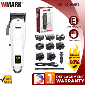 WMARK NG-1005 Mens Hair Clipper 7500RPM LED Display Low Noise Cordless USB Professional Hair Cutting Machine Hair Trimmer