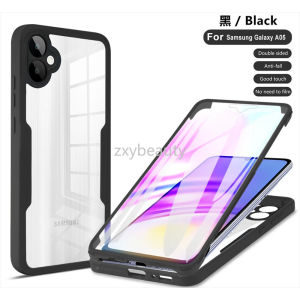 Vỏ Ốp bảo vệ hai mặt 360 ° cho Samsung Galaxy A06 A05 5g 2024 Vỏ bảo vệ chống rơi vỏ điện thoại trước + vỏ sau cho samsunga06 samsunga05 Ốp lưng cứng 4G