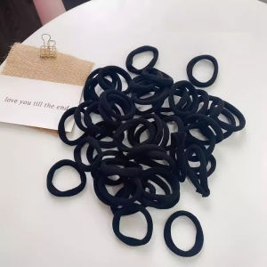 【HOT】QAQA 150PCS Black Hair Ties for Thick and Curly Hair Ponytail Holders Hair Elastic Band for Women or Men Headband Pony Tail For Kids Girl 50pcs/Set Candy Hair Rope Korean Colorful Hair Tie Kids Hair Accessories
