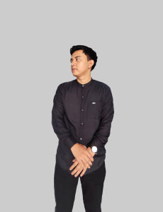 Kemeja pria lengan panjang Slim Fit bahan katun tebal terlaris