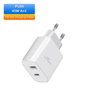 Mochoe Adapter Kepala Charger Fast Charging PD35W Dual Port TYPE C USB Batok Charger Kepala Casan
