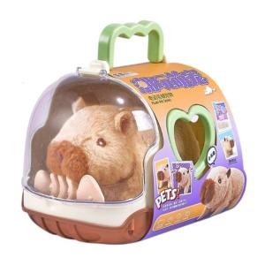 Realistic Walking Capybara Plush Toy with Sound Engaging Electric Pet Animal Dolls Toy for Children Interactive Toy