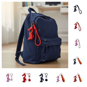 DEEPWHISPER Lucky Mascot Horse Keychain Hanging Cartoon New Year Pendant Horse Pendant Chinese Style Car Keychain Festival Gift