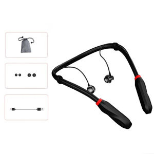 ให้คุณภาพเสียงที่ชัดเจน หูฟังติดคอ ชุดหูฟังบลูทูธ เบา เบสหนัก สแตนด์บายนานเป็นพิเศษ แฟชั่น ชุดหูฟังบลูทูธแบบแขวนคอ