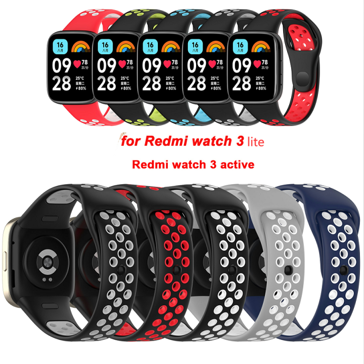 Soft Silicone Band Replacement Strap For Redmi Watch 3 active/Redmi ...