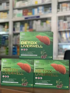 Viên Giải Độc Gan DETOX LIVERWELL hộp 60 viên. Hỗ trợ giải độc gan mát gan thải độc gan bảo vệ gan