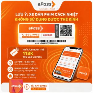 (Hướng dẫn A-Z) Thẻ EPASS thu phí tự động dán tại nhà chính hãng - ETC Hà Nội