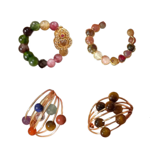 Opening Rings Hand Beads Rings Fashion Rings Alloy Texture Adjustable Rings Suitable for Fashion Enthusiasts