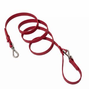 [Premium] Dog Leash Soft PVC Coated Webbing - Anti-Tangle Dual Snap Hook Training Pet Walking Lead for Small Medium Large Dogs | Kulita
